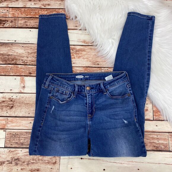 Old Navy Women's Rockstar Super Skinny Jeans Size 6 Stretch High Rise Zipper Fly - Picture 3 of 7